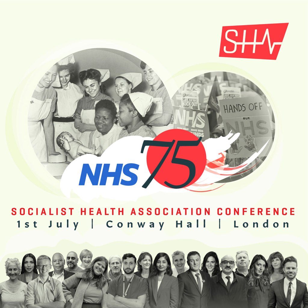 Conférenciers de la conférence NHS 75 de la Socialist Health Association